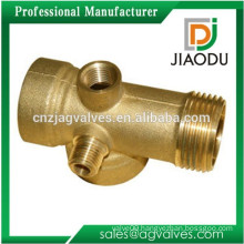 china manufacturer competitive price best sale 5 way forged npt brass male threaded pump fitting